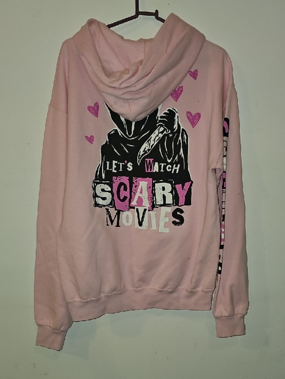 Ghost Face Womens Sz Medium Hoodie! Great Condition! HALLOWEEN!